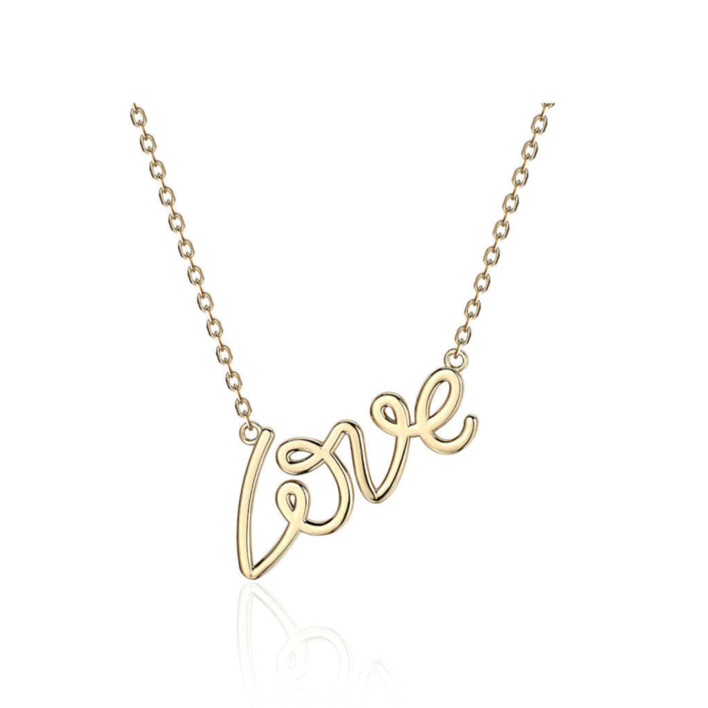 LOVE Necklace In 14K Solid Gold