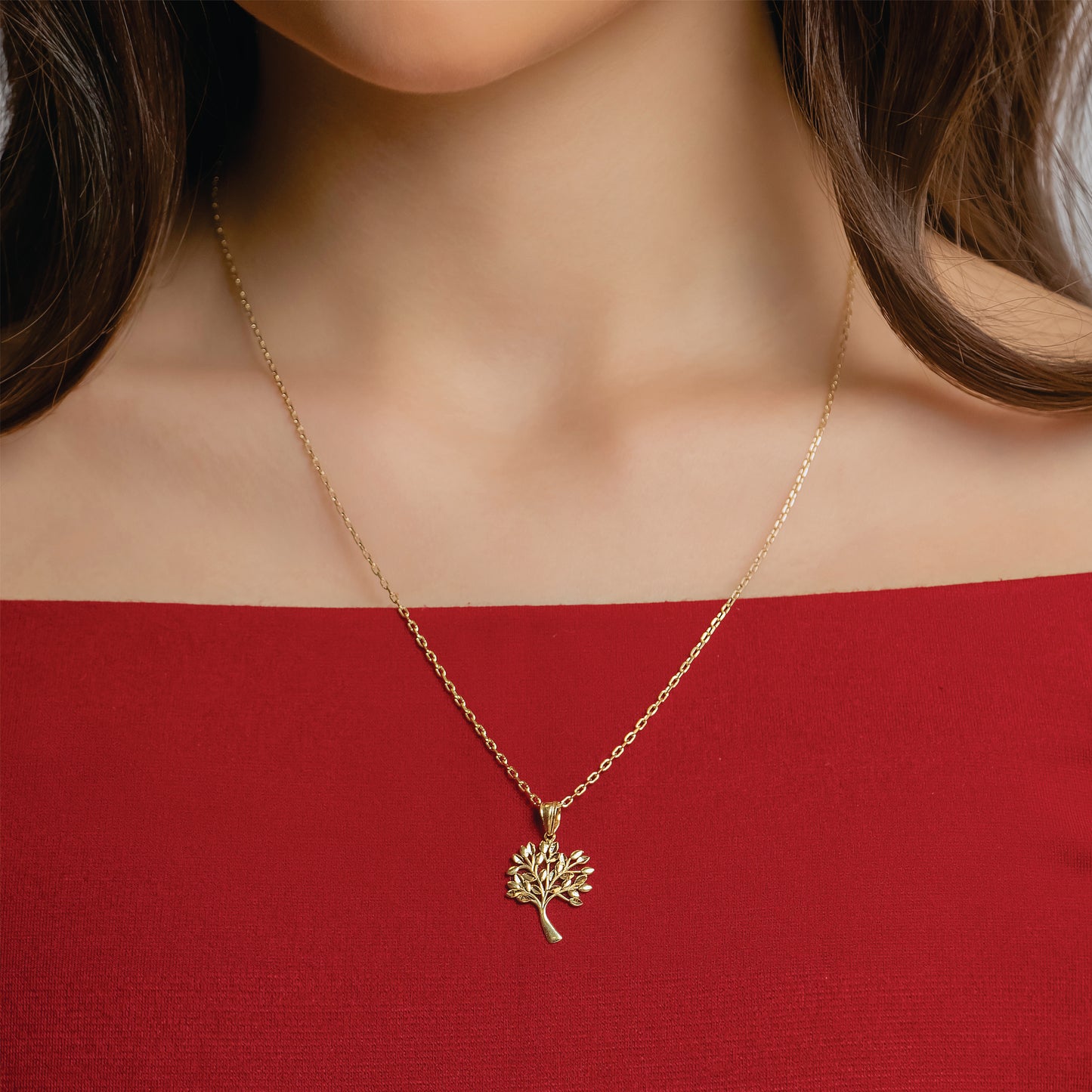 Tree of Life Necklace In 14K Solid Gold