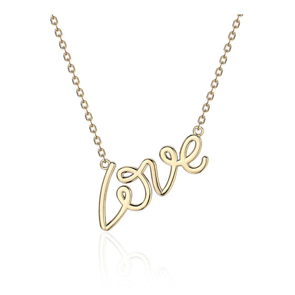 LOVE Necklace In 14K Solid Gold