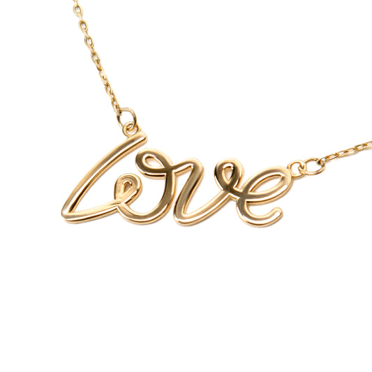 LOVE Necklace In 14K Solid Gold