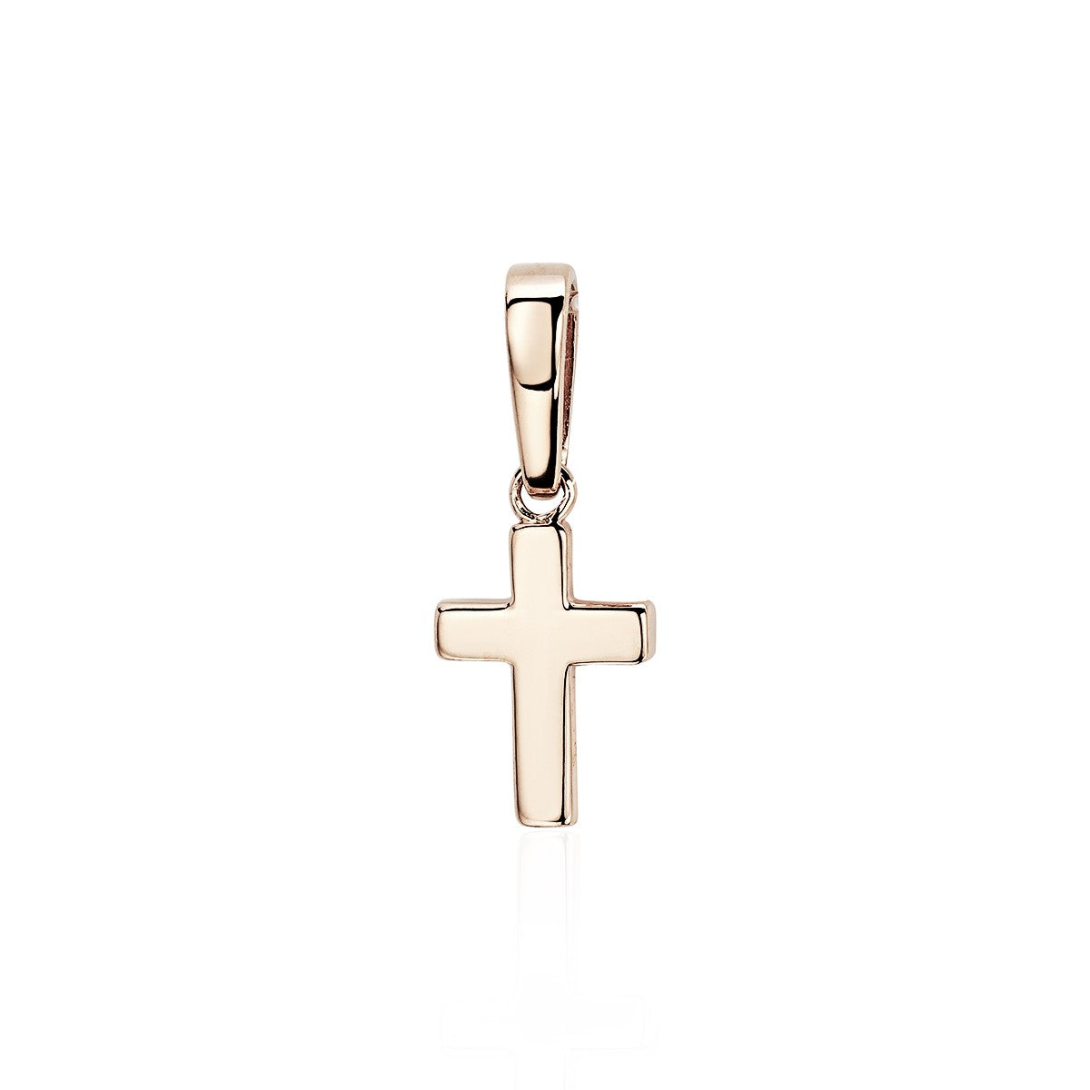 Minimalist Cross In 14K Solid Gold