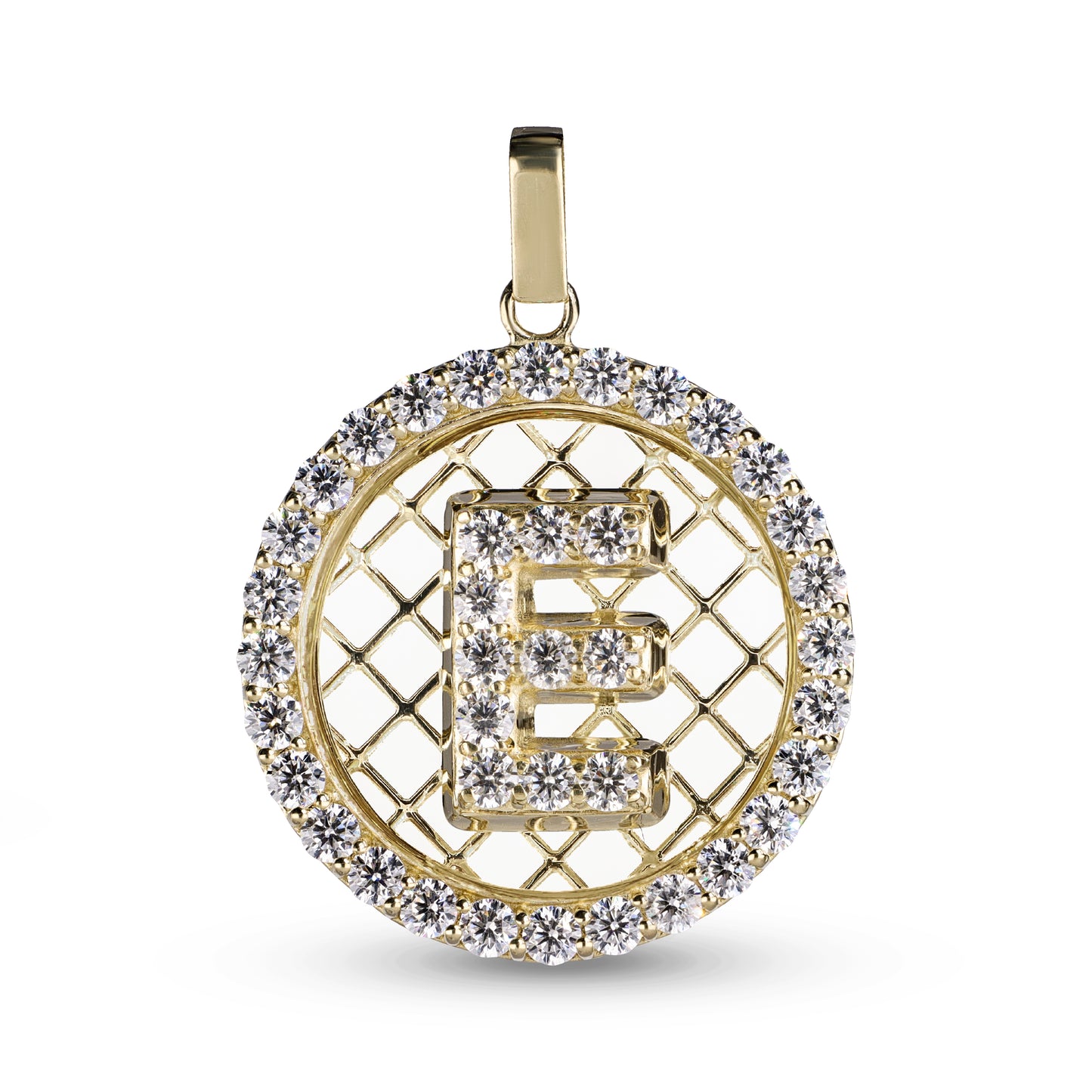 Diamond Initials In 14K Solid Gold