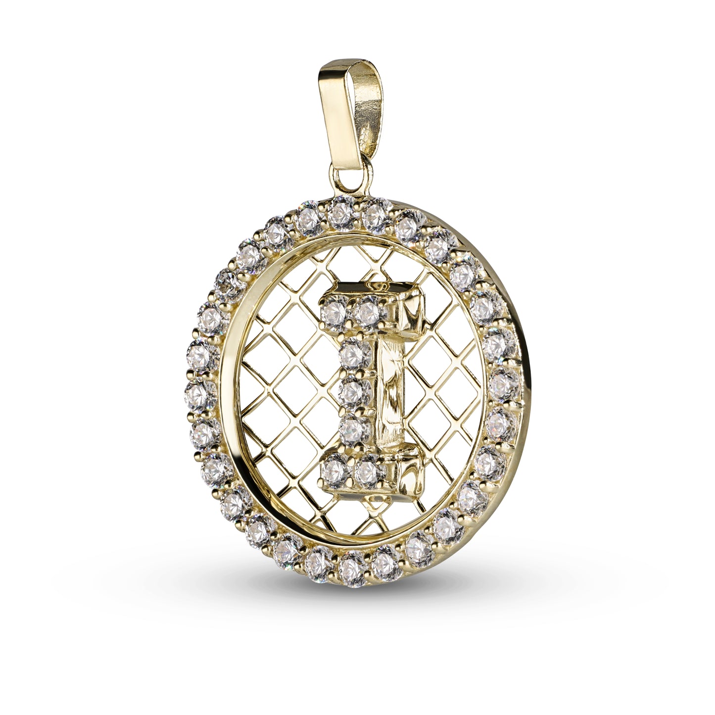 Diamond Initials In 14K Solid Gold