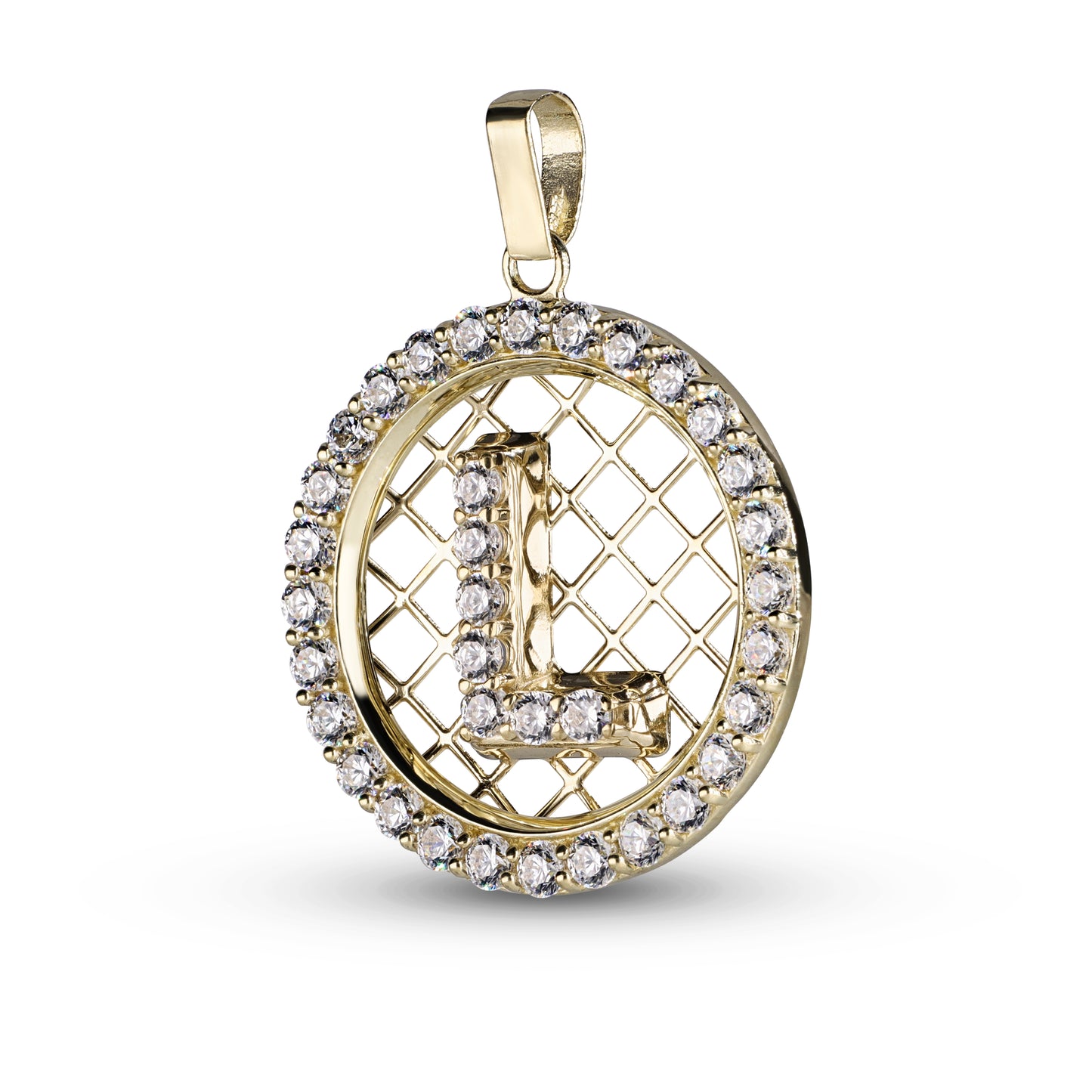 Diamond Initials In 14K Solid Gold