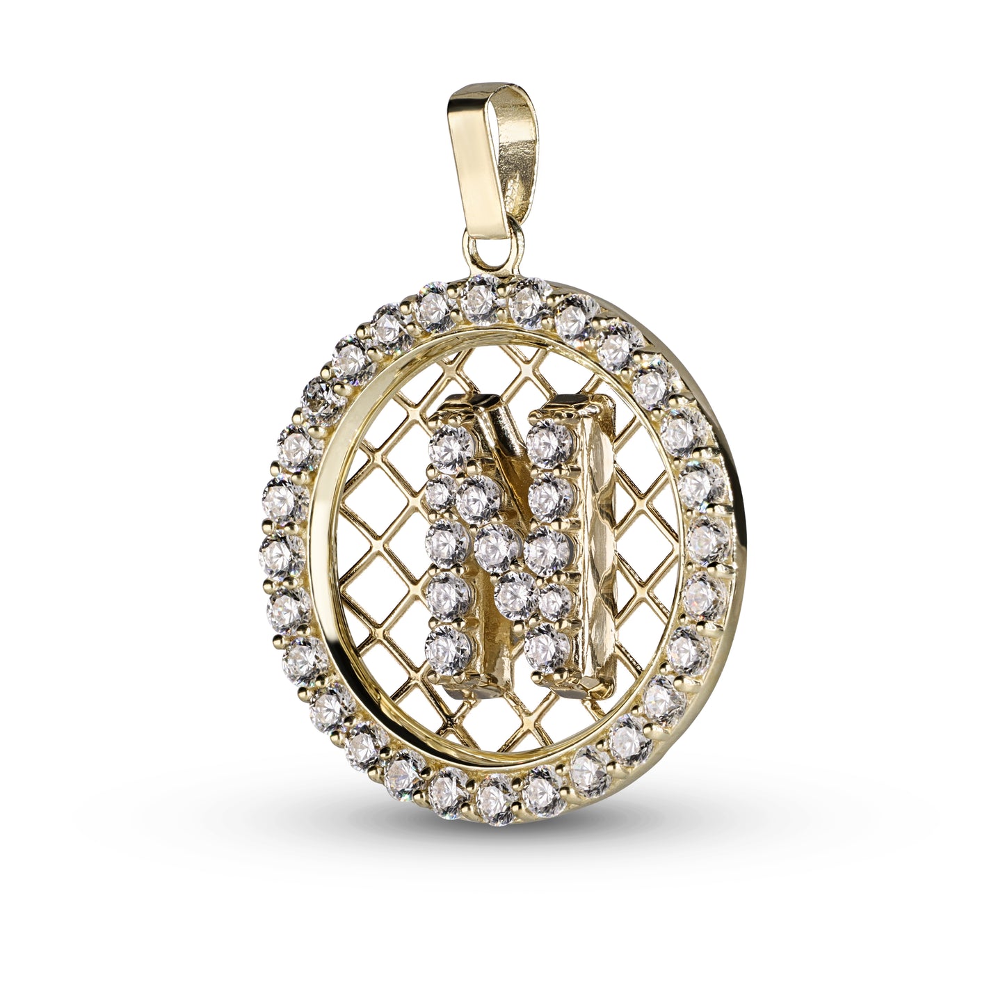 Diamond Initials In 14K Solid Gold