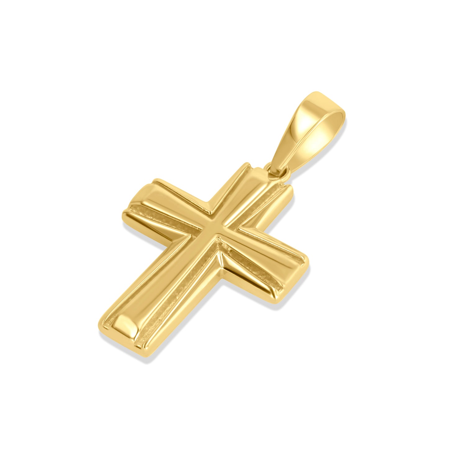 Solid Gold Cross In 14K Solid Gold