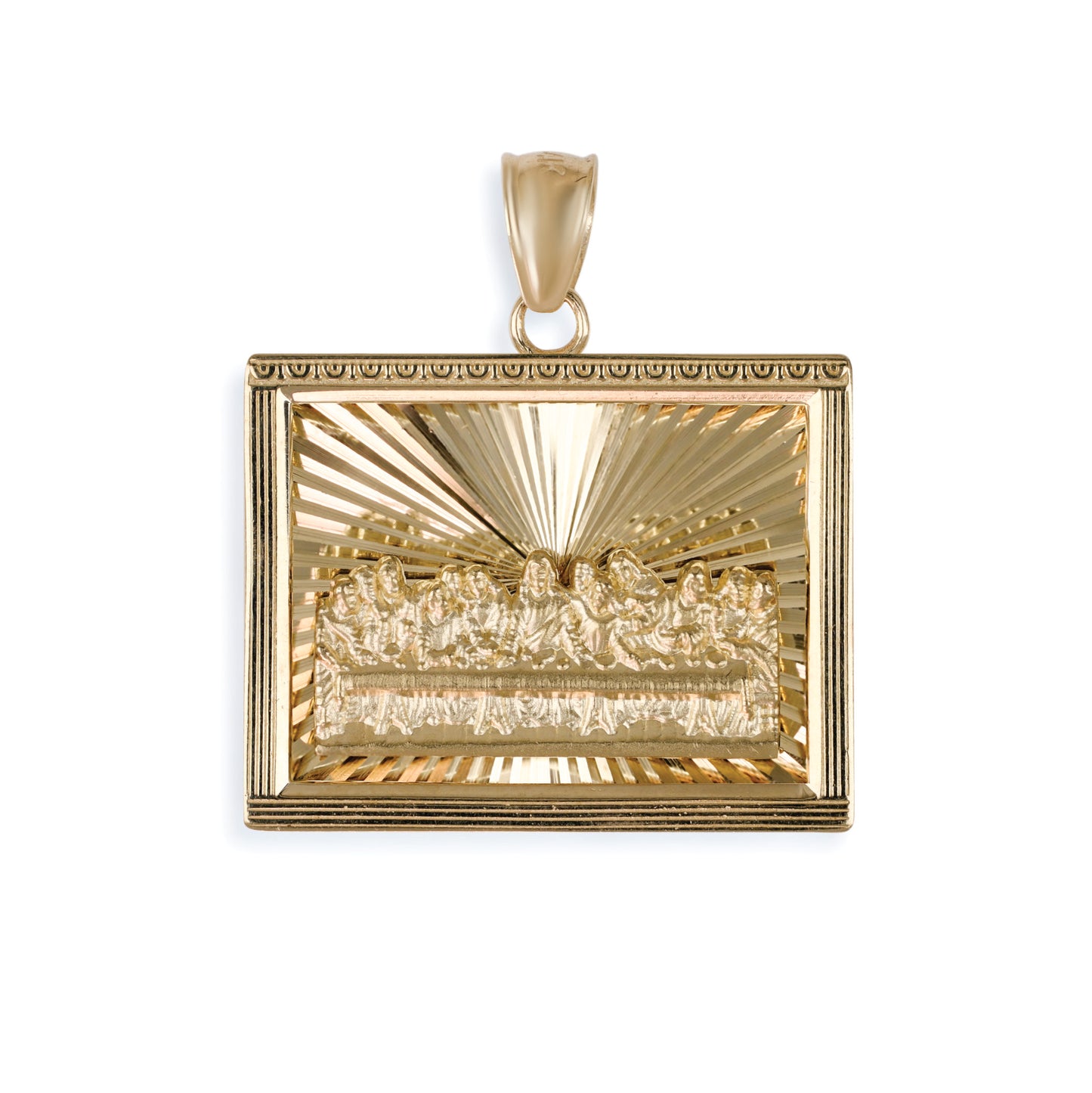 The Last Supper Pendant In 14K Solid Gold