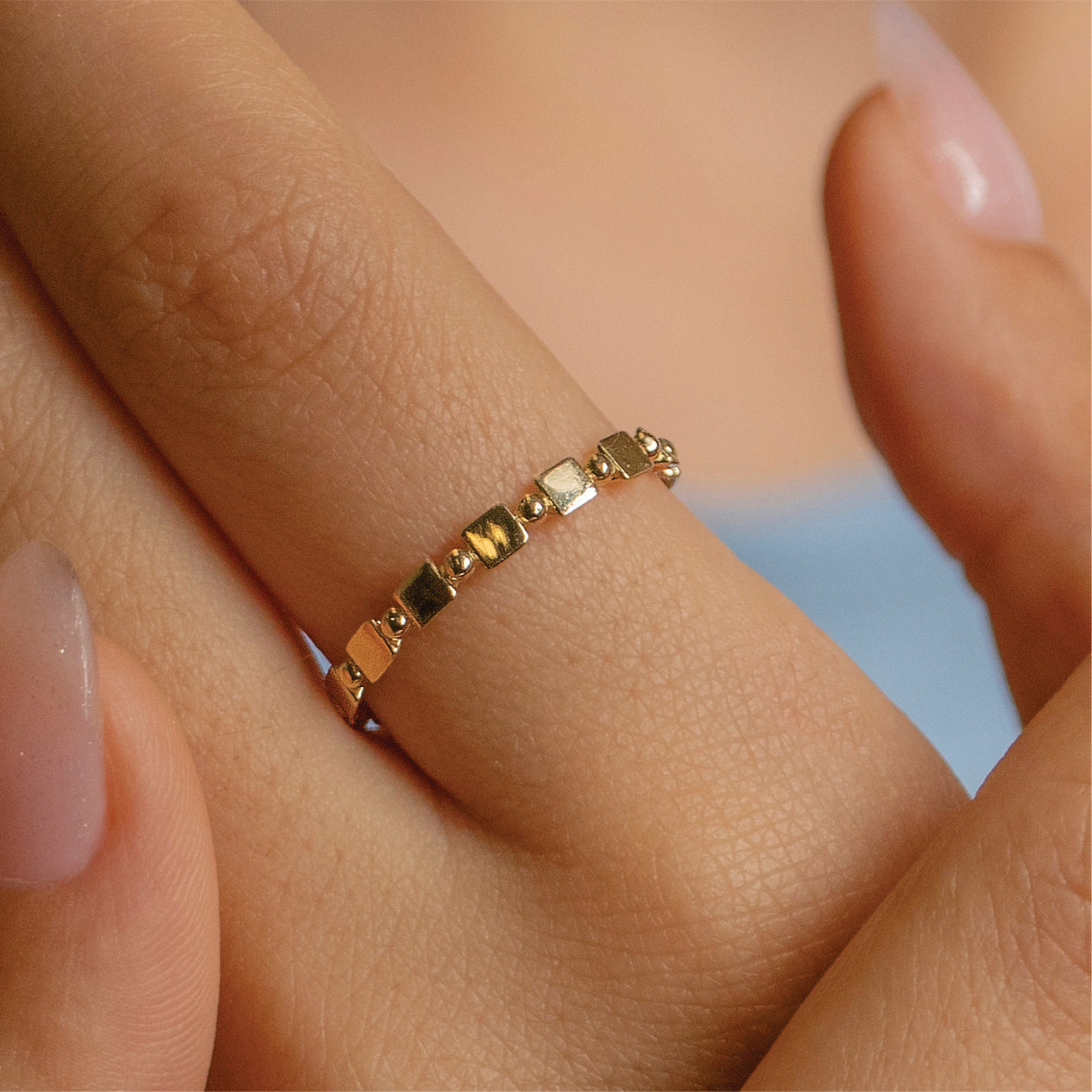 "Circles" Ring In 14K Solid Gold