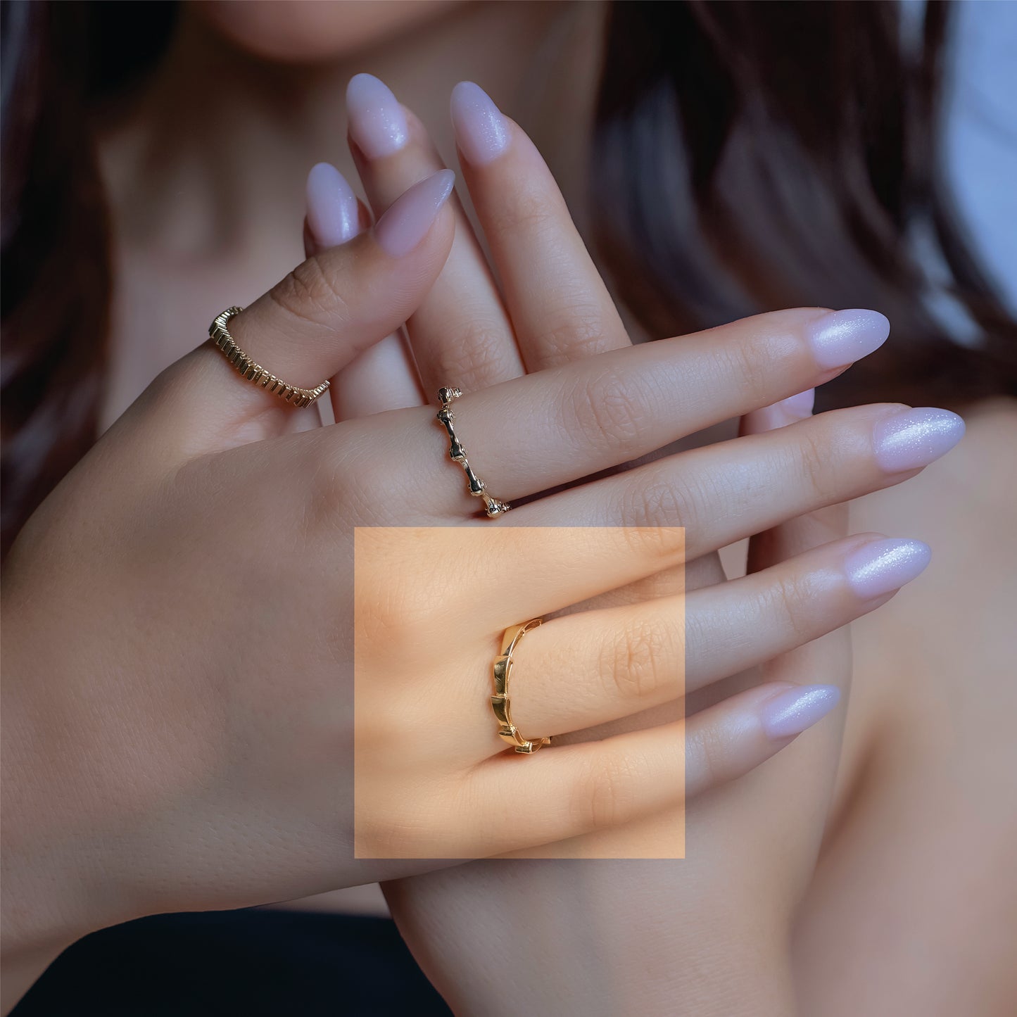 "Waves" Ring In 14K Solid Gold