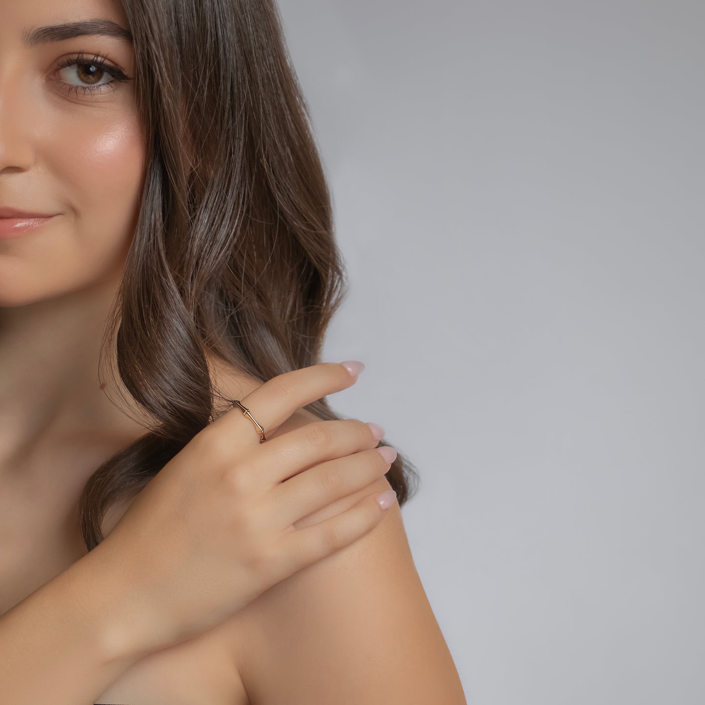 "Hexa" Ring In 14K Solid Gold