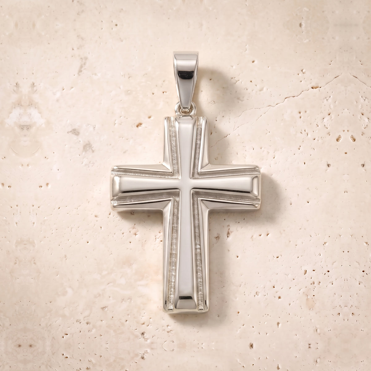 Solid Gold Cross In 14K Solid Gold