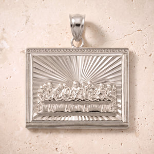 The Last Supper Pendant In 14K Solid Gold