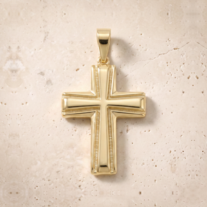 Solid Gold Cross In 14K Solid Gold