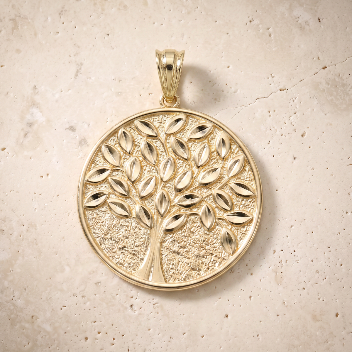 Tree Of Life Pendant In 14k Solid Gold