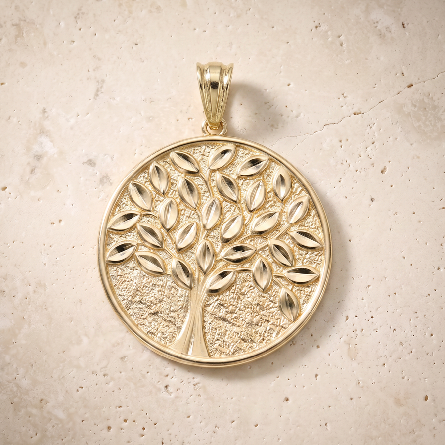 Tree Of Life Pendant In 14k Solid Gold