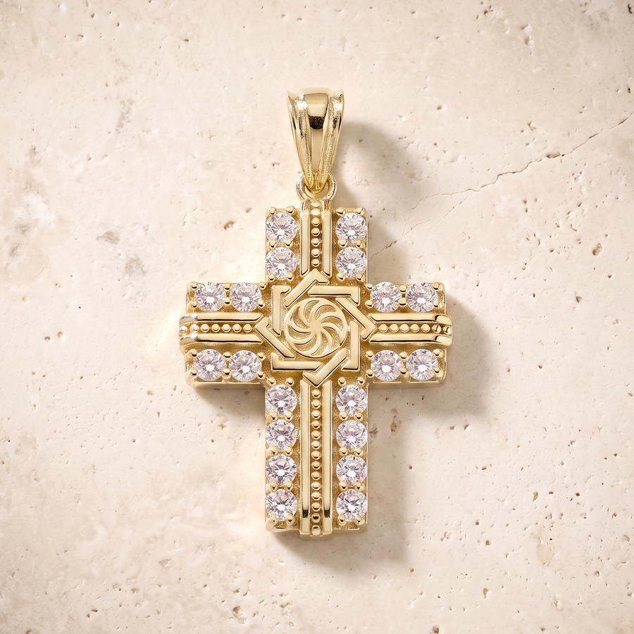 Armenian Eternity Cross In 14K Solid Gold
